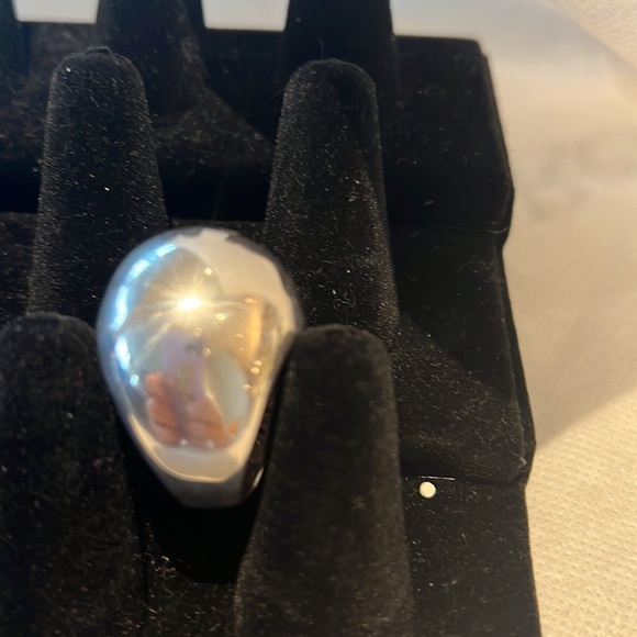 Silver Done Ring size 8 - Picture 3 of 4